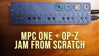 MPC One controlling an OP-Z // Making a beat and jamming
