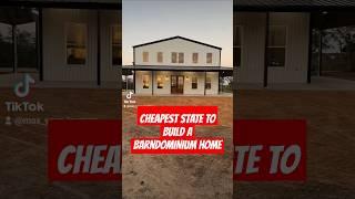 "Cheapest State to Build a Barndominium: Save Big on Your Dream Home!" #barndominium