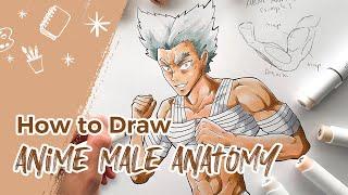 How To Draw Anime Male Anatomy | Ohuhu X @Shrimpy