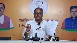 Press byte by Jagannath Chatterjee at Saltlake, BJP HQ, Kolkata.