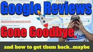 DISAPPEARING GOOGLE MAP REVIEWS/ GOOGLE REVIEW BUG/ HOW TO GET YOUR REVIEWS BACK,,, MAYBE