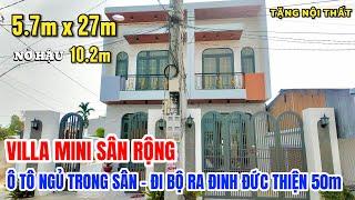 NHÀ VƯỜN BÌNH CHÁNH RỘNG RẺ, cách đinh đức thiện 50m, SHR tặng full nội thất, xe hơi đậu trong sân