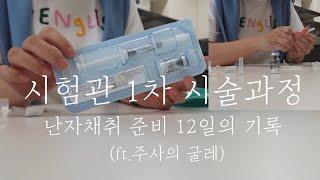 시험관 준비 과정 시험관1차준비 시험관배주사 시험관시술