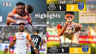 ISL  Mohammedan SC vs Kerala Blasters FC  Match Highlights All Goal 2 - 1