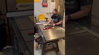 Just never gets old! Cutting circles on the table saw