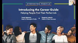 Career Guide Webinar: Helping People Find Their Perfect Job