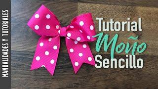 Tutorial de Moño Sencillo, Moño Rapido de 2 Minutos - JohanaCaudiGs