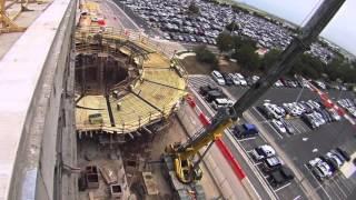 Austin Bergstrom International Airport - Consolidated Rental Car Center Construction Time Lapse