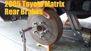 2005 Toyota Matrix Rear Brake Shoe Replacement (Drum Brakes)