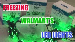 Walmart's LED Christmas Lights in a block of ICE...Do they work???