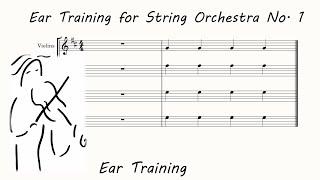 Ear Training for String Orchestra No. 1. Play Along. Ear Training Orchestra. www.SashaViolin.com