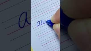 “Alaska” American Cursive Handwriting for Beginner | How to write in Cursive | Improve Handwriting