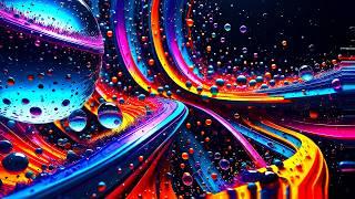 Uplifting Vibrant Liquid Waves in Ultra HD 4K - Free Abstract TV Screensaver for a Lively Atmosphere