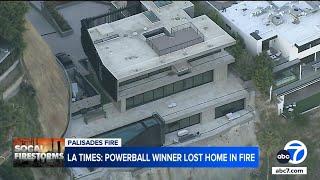 Powerball jackpot winner reportedly loses home in fire