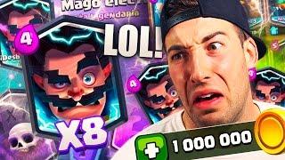 ¡¡ME TOCA EL MAGO ELECTRICO Y GASTO 1 MILLON DE ORO!! EL MEJOR ABRIENDO COFRES DE CLASH ROYALE!