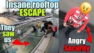 ROOFTOP SECURITY ESCAPE - Huge shopping mall