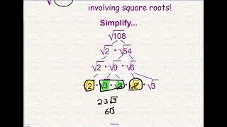 A Follow Up Lesson on Simplifying Radicals