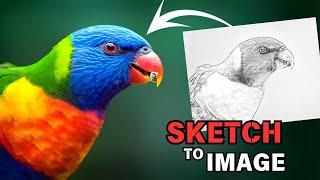 TURN Any SKETCH into a Realistic IMAGE by the Use of PROME AI