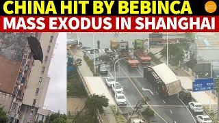 China Hit by Bebinca, Fiercest Typhoon in 70 Years! Mass Exodus in Shanghai, Homes and Cars Shredded