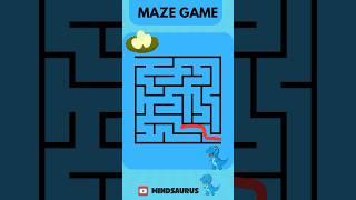 Maze Game Challenge! Can Dino Reach His Eggs  Mindsaurus