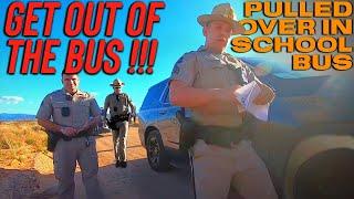 FORCED OUT OF MY BUS BY ARIZONA STATE TROOPERS!