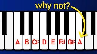 Why are the white notes a C Major scale?