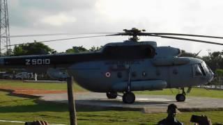 President of India landing at Kirnahar