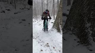 Snow Log Ride ️🪵 #fatbike