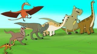 TOP 7 SPECIES OF DINOSAUR | Funny Dinosaur Cartoons for Kids | Learn Dinosaur Facts | I'm A Dinosaur