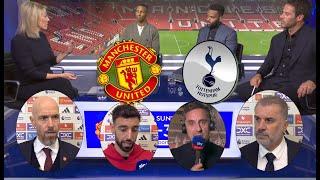 Manchester United vs Tottenham Hotspur 0-3 interview Erik ten Hag and Ange Postecoglou all reaction