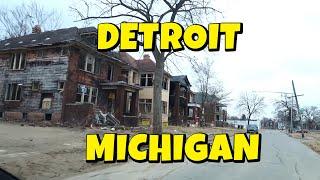 A SCARY LOOKING URBAN WASTELAND / DETROIT MICHIGAN