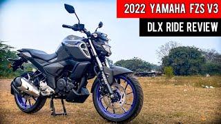 2022 YAMAHA FZ-S V3 DLX Detailed Ride Review | Mileage | Price | Changes