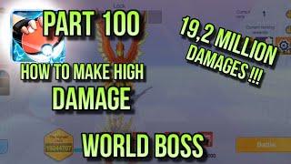 POKEVERSE WORLD GAMEPLAY PART 100 : HOW TO MAKE HIGH DAMAGE AT WORLD BOSS (19,2M DAMAGES !!!)