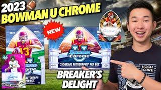 BOWMAN U IS HOT!  2023 Topps Bowman University Chrome Football Hobby & Breaker's Delight Reviews