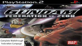 Mobile Suit Gundam Federation Vs Zeon (PS2)  Federation side Complete Walkthrough