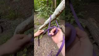 Running bowline . #skills #knot #outdoorwork #outdoors #bowline #rope #rigging