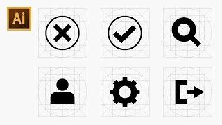 How to Draw Icons Using Grid - Adobe Illustrator