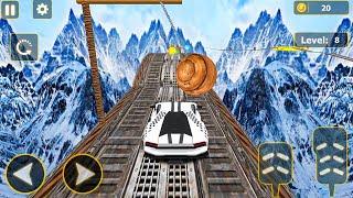 Impossible Tracks Cyber - Mega Ramp Car Stunt - Android Gameplay