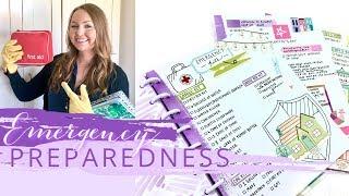 Emergency Preparedness Plan Inserts | Happy Planner