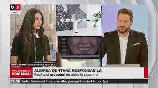 R. GHEORGHE, MEDIC STOMATOLOG ESTETICĂ DENTARĂ, DESPRE ALBIREA DENTARĂ RESPONSABILĂ_Știri B1TV_5 nov