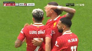 LUIS DIAZ GOAL - LIVERPOOL VS BOURNEMOUTH