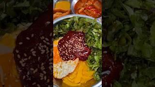 간단하게 비빔면 어때요?🫴#상추가넘많아#후딱#한끼#비빔면##Let's eat spicy bibim noodles with lettuce
