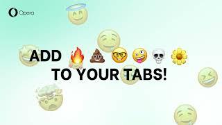 Decorate your tabs with Tab Emojis in Opera browser