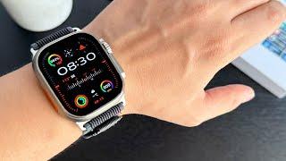 Best Apple Watch Ultra 2 Clone (Smartwatch HK10 ULTRA 3) Unboxing ASMR