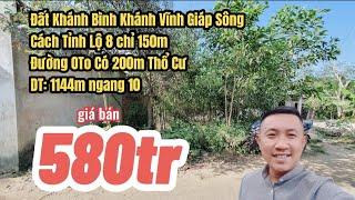 Bán Đất Khánh Vĩnh Khánh Hoà|đất Khánh Bình giáp sông có thổ cư|Nha Trang Nhà Đất Khánh Hoà