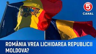 România vrea lichidarea republicii Moldova