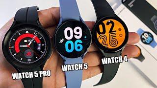 Samsung Galaxy Watch 5 PRO vs Watch 5 vs Watch 4 - Smartwatch Comparison - Which one should you buy?