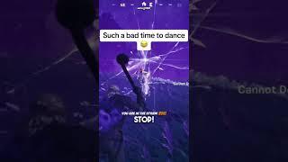 THIS was such a bad time to dance #shorts #fortnite #gaming