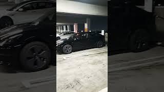 주말 일요일 밤 12시 소스몰에 테슬라 급속충전소 현황. Sunday midnight Tesla super charing station at The Source.