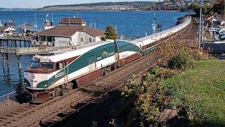 Autumn Trains along the Puget Sound: Freight & Passenger Trains on the BNSF Seattle Sub